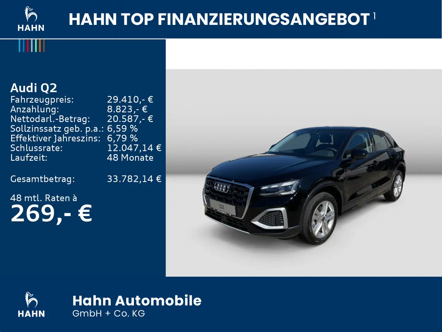 Audi Q2 Audi Q2 advanced 30 TFSI 85(116) kW(PS) Schwarz - 2