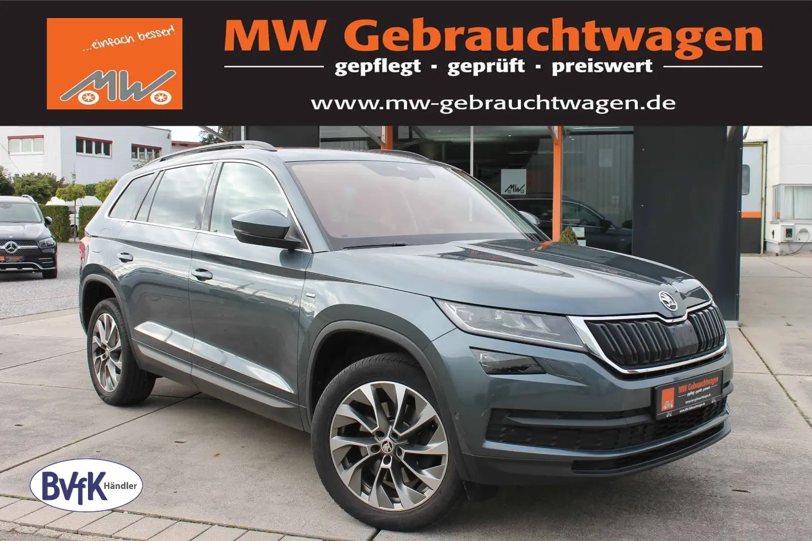 Skoda Kodiaq Clever 2.0TSI DSG 4x4 ACC 360° AHK LED BT Grau - 1