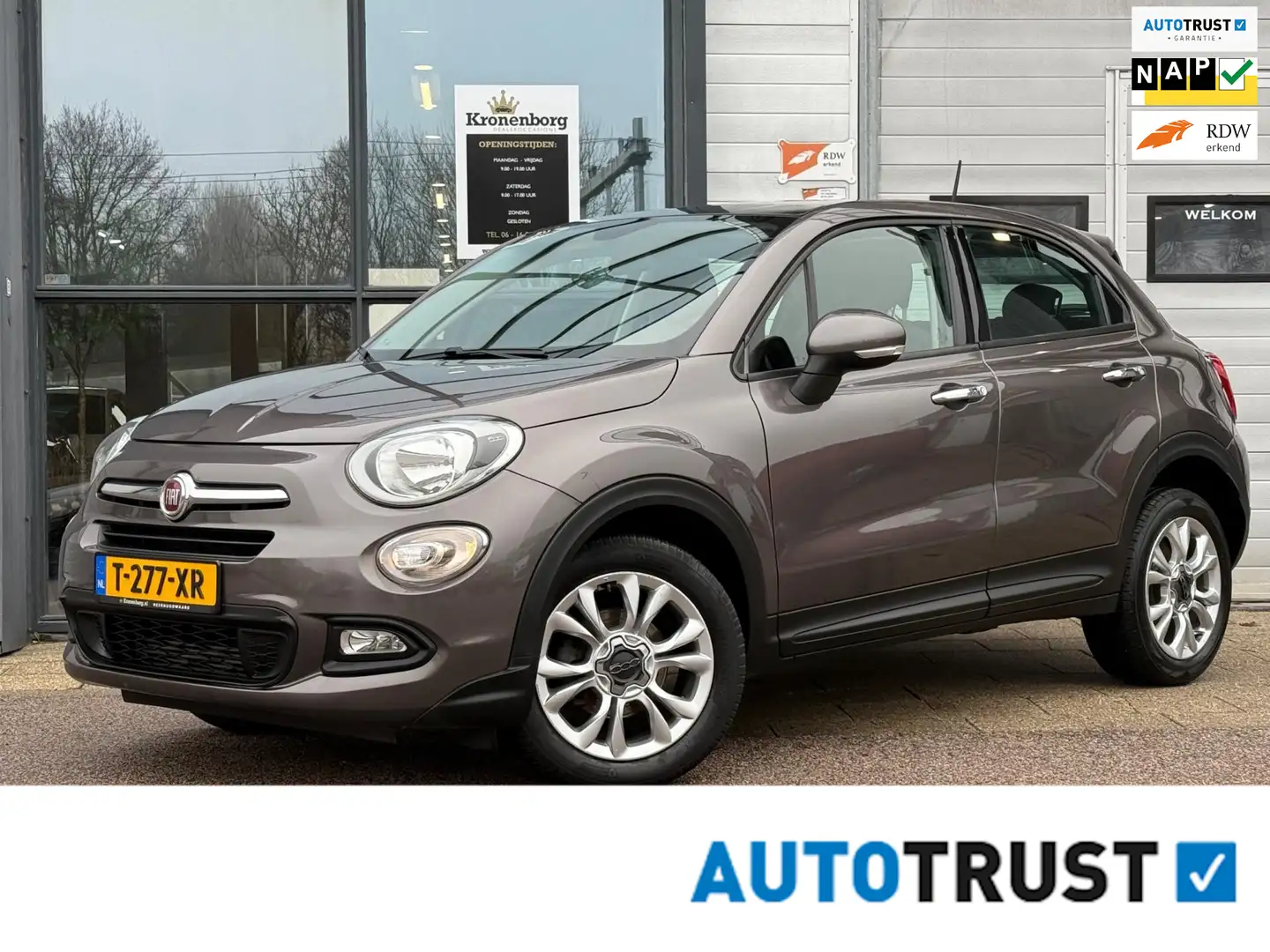 Fiat 500X 1.4 Turbo MultiAir Lounge, PANO, NAP, Bruin - 1