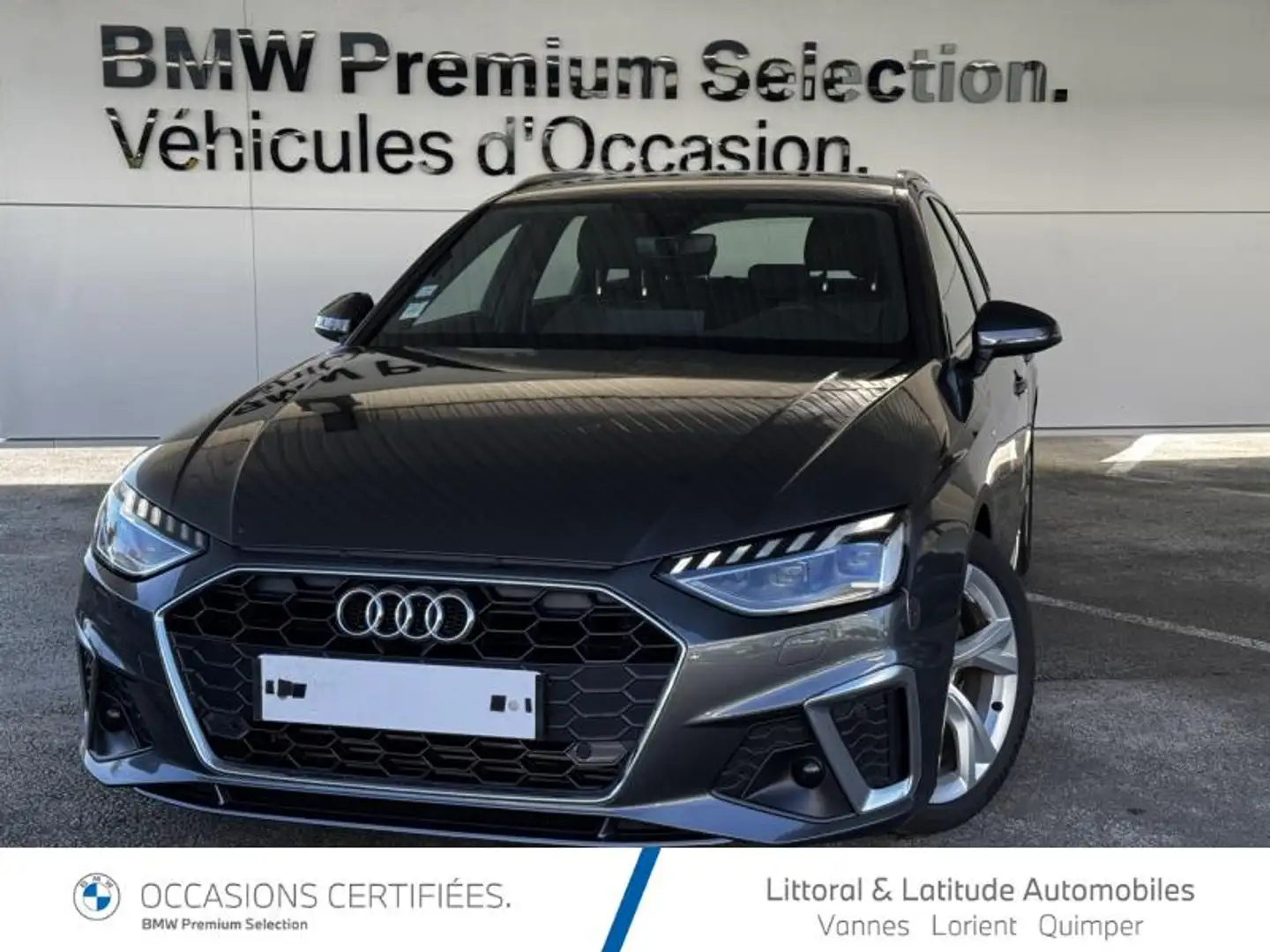 Audi A4 35 TFSI 150ch S line S tronic 7 Gris - 1