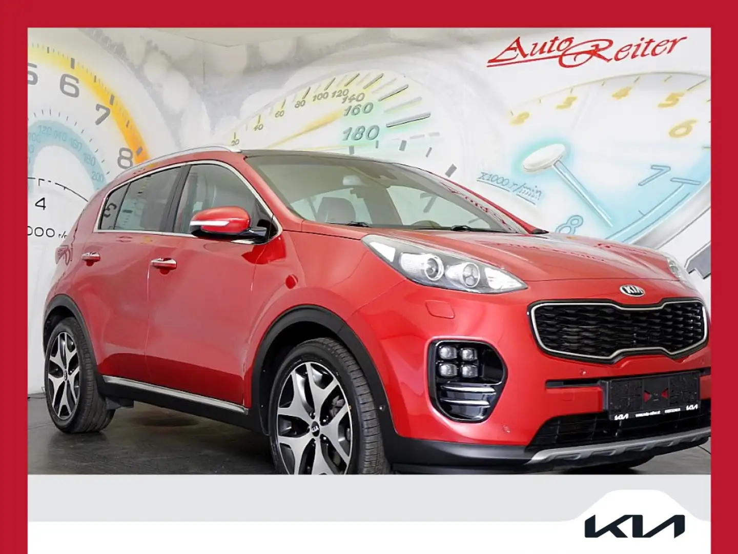 Kia Sportage 1,7 CRDI ISG GT-Line DCT *LEDER, XENON, NAVI, P... Rot - 1