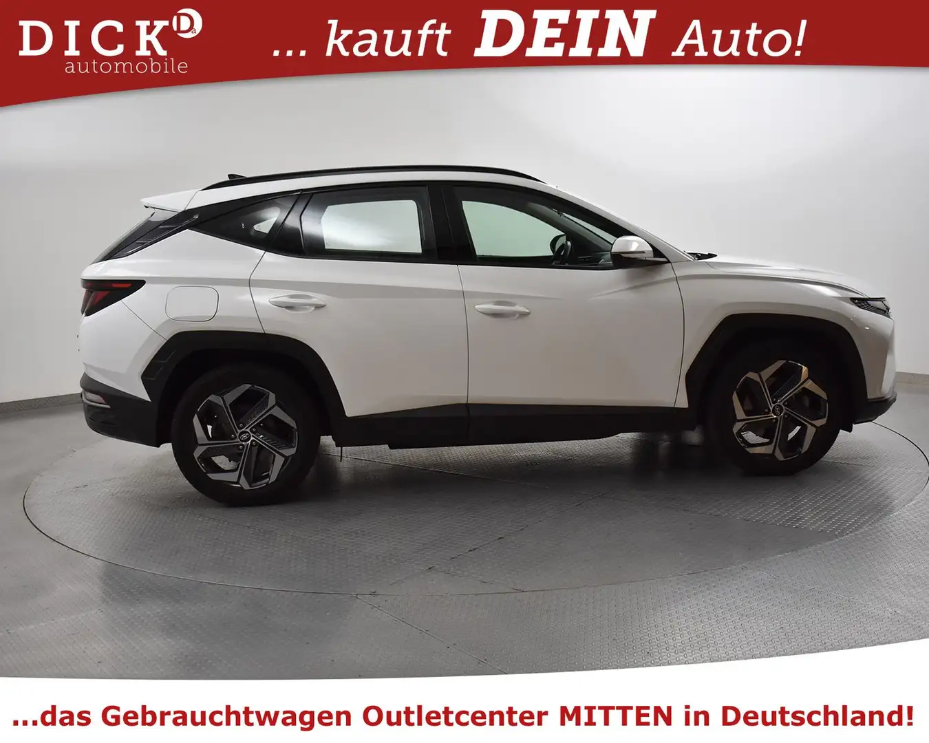 Hyundai TUCSON 1.6 T Hyb 4WD KAM+NAVI+SHZ+VIRTU+DAB+AHK Weiß - 2