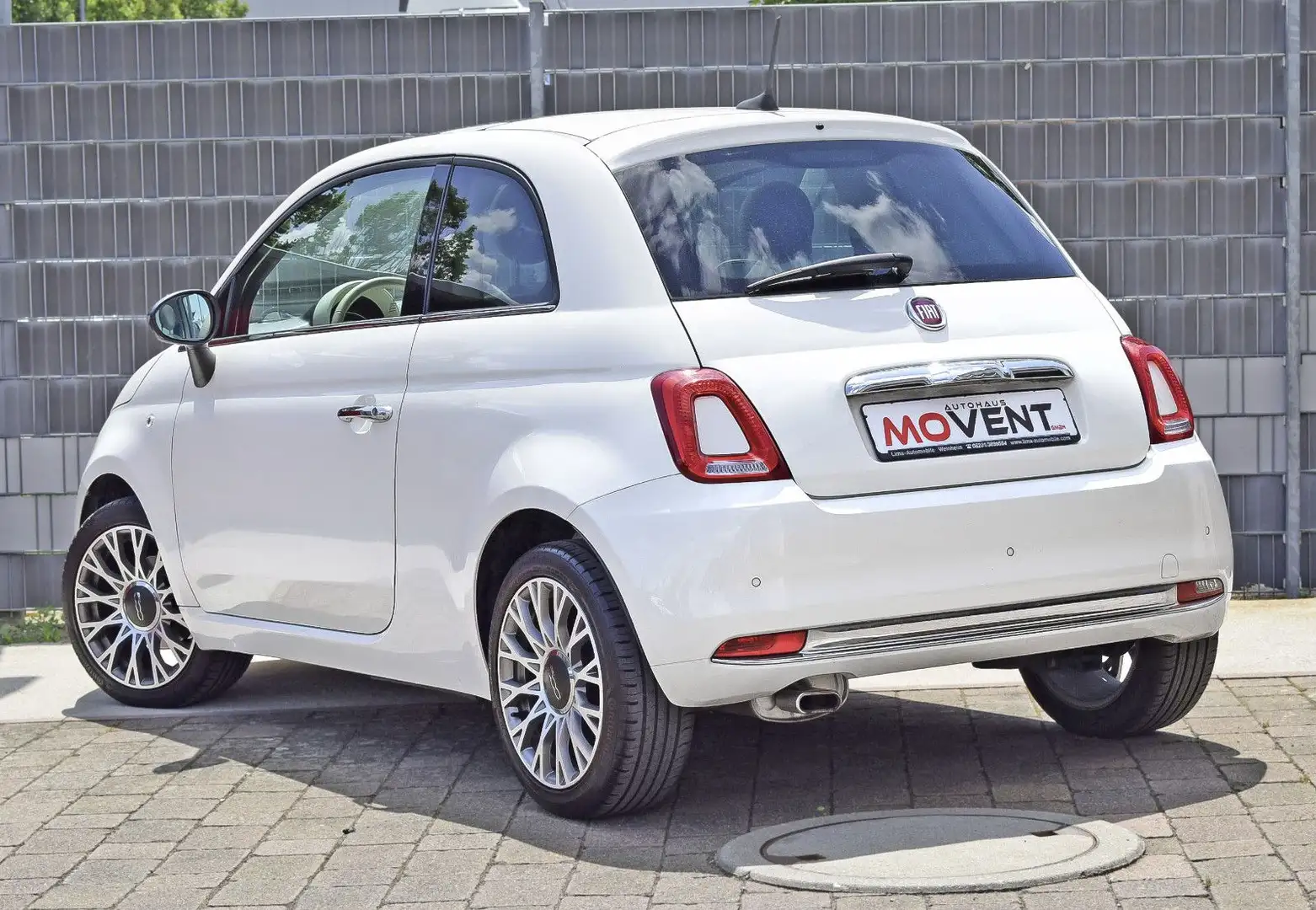 Fiat 500 1.2 8V Lounge S&S*Navi*PDC*Tempom.*Alu*Pano* Wit - 2