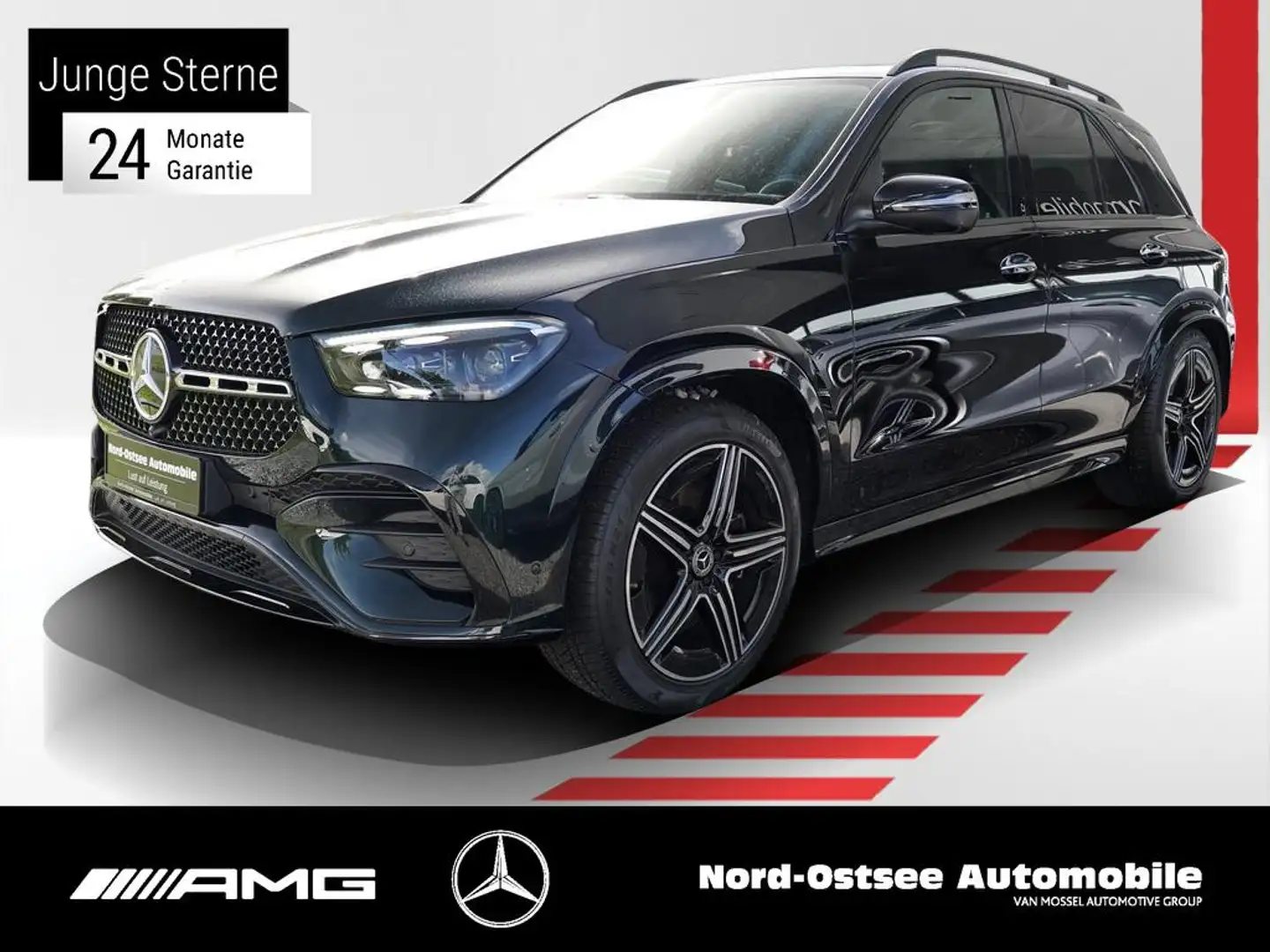 Mercedes-Benz GLE 450 d 4MATIC DISTRO MULTIBEAM PANO AHK HUD Grün - 1