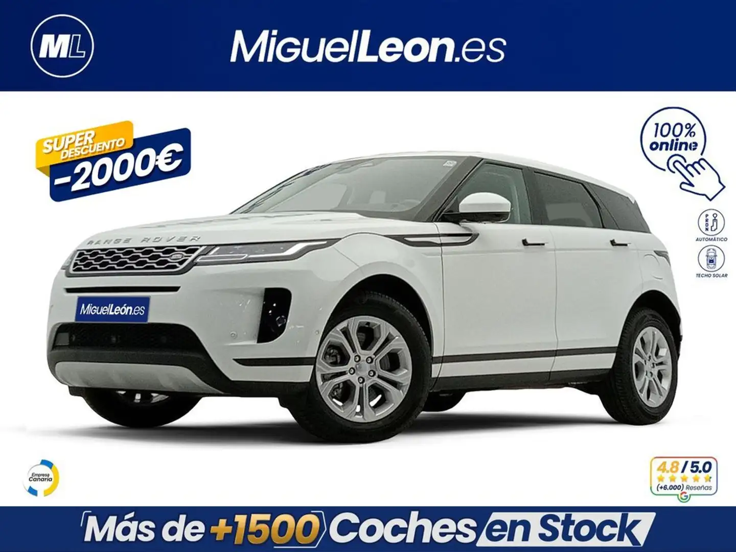 Land Rover Range Rover Evoque 1.5 P300e I3 AUTO 4WD PHEV Blanco - 1