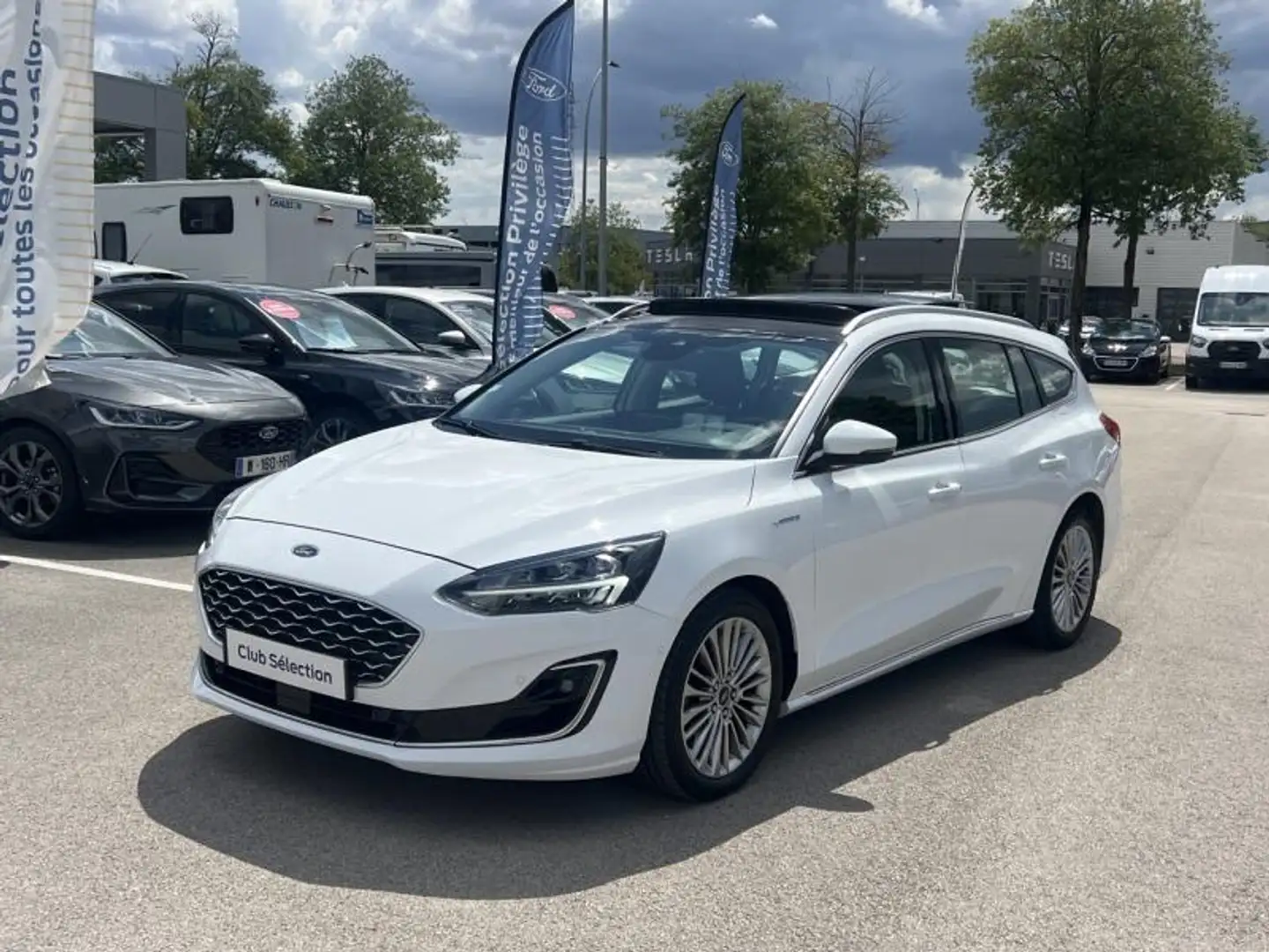 Ford Focus 2.0 EcoBlue 150ch Vignale BVA Blanc - 1