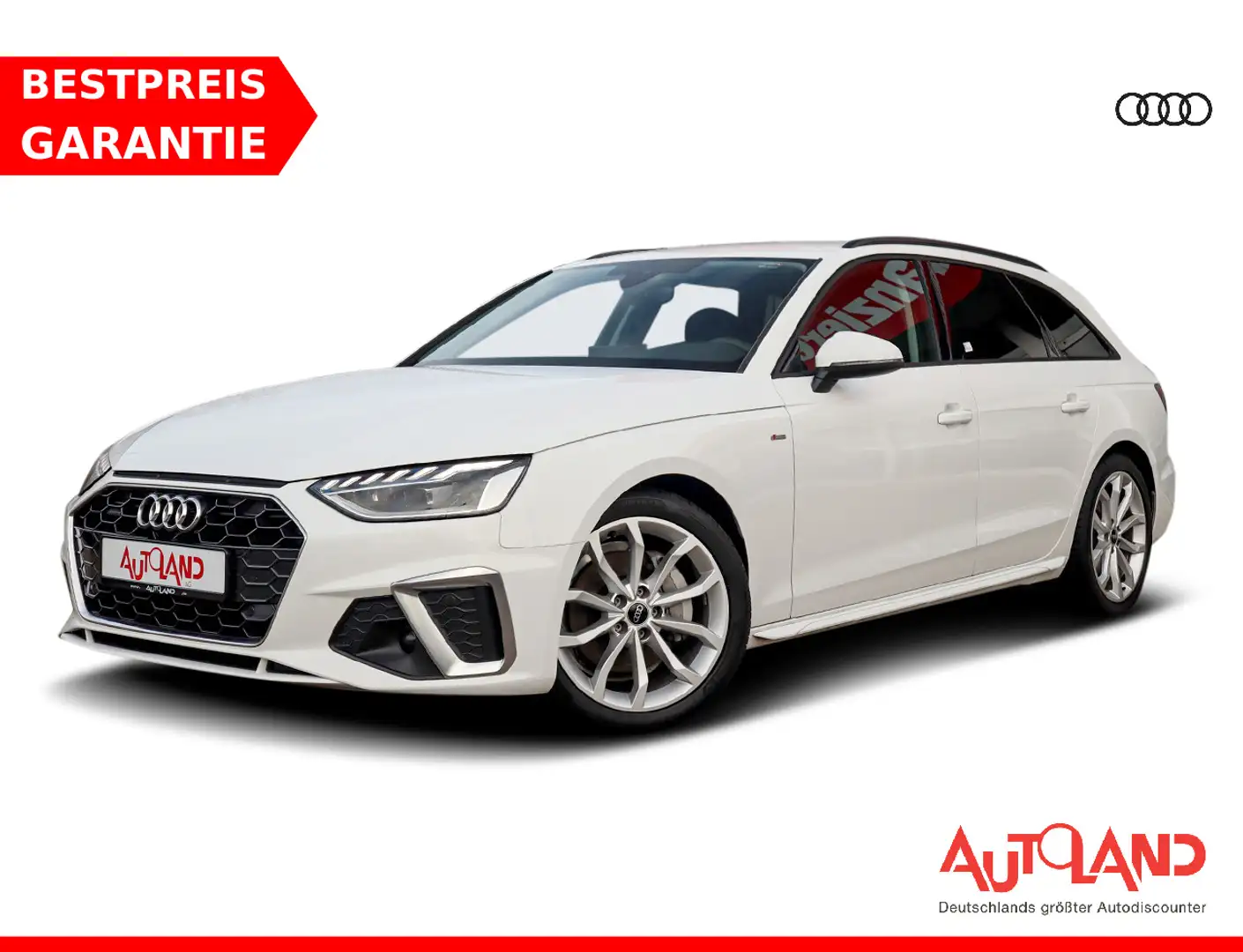 Audi A4 Avant 40 TDI quattro S line LED Navi Tempomat Weiß - 1