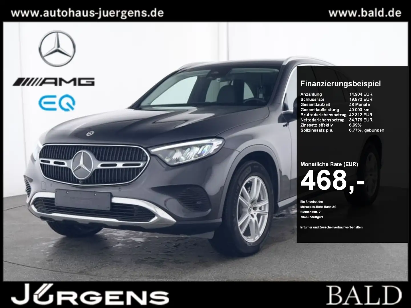 Mercedes-Benz GLC 220 d 4M Avantgarde/LED/360/Memo/Totw/18' Grau - 1