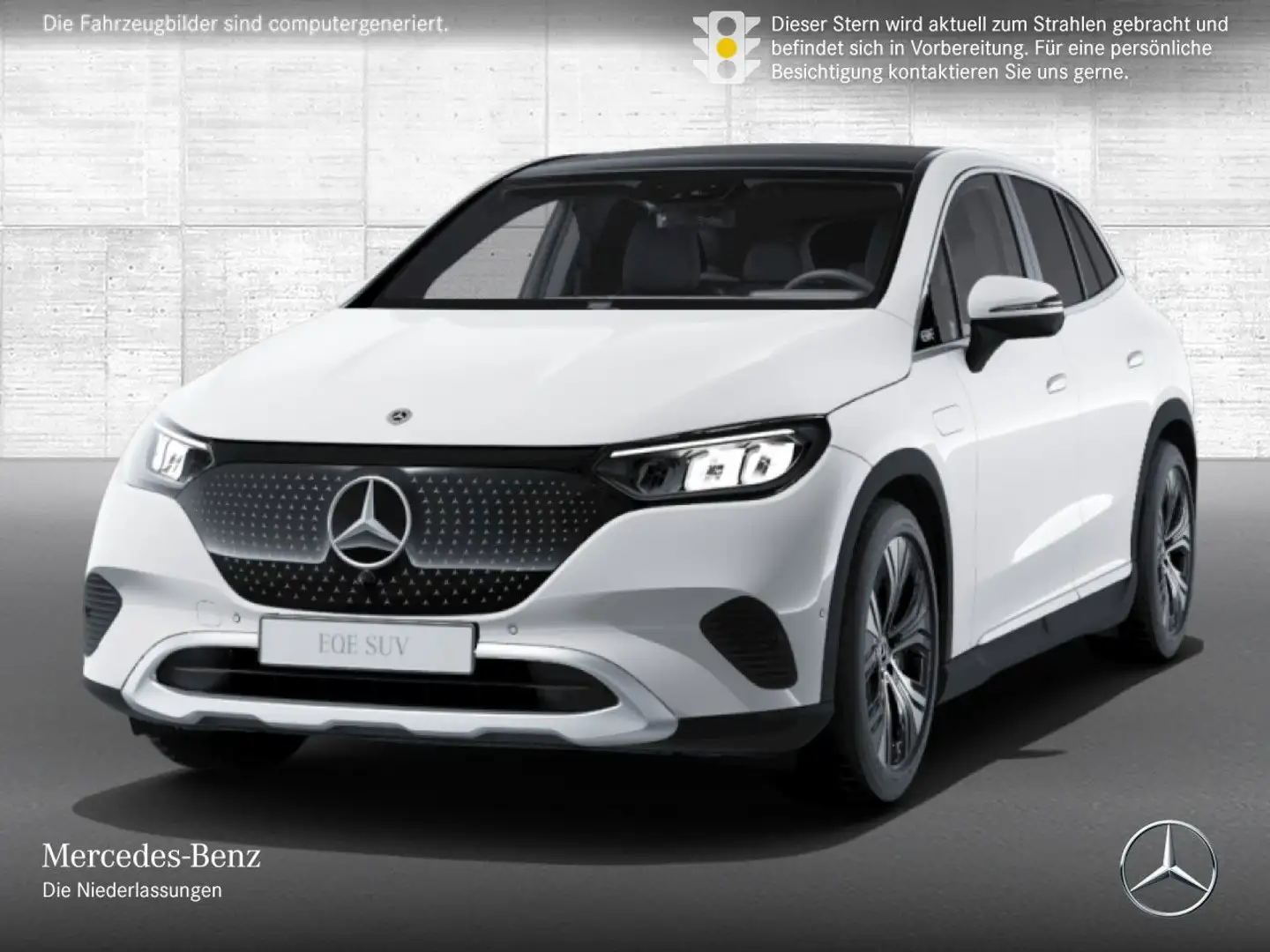 Mercedes-Benz EQE SUV EQE 350 AVANTG+PANO+360+AHK+LED+BURMESTER+TOTW Weiß - 2