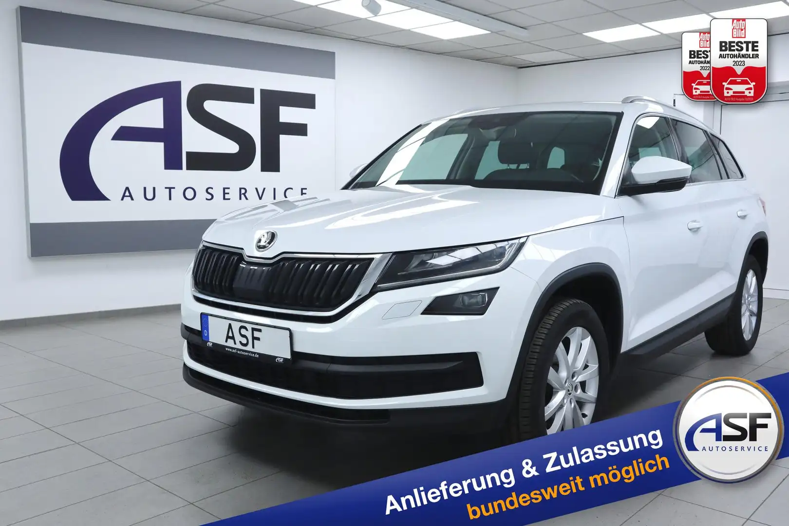 Skoda Kodiaq Style #ACC #elektr. Heckklappe #el. Fahrersitz ... Wit - 1
