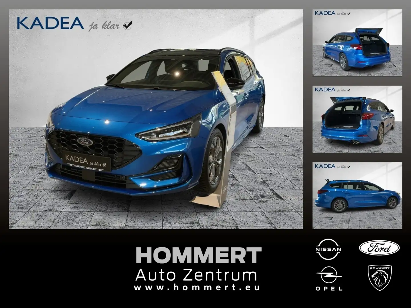 Ford Focus Turnier 1.0 EcoBoost ST-Line X ACC+LED+SHZ Bleu - 1