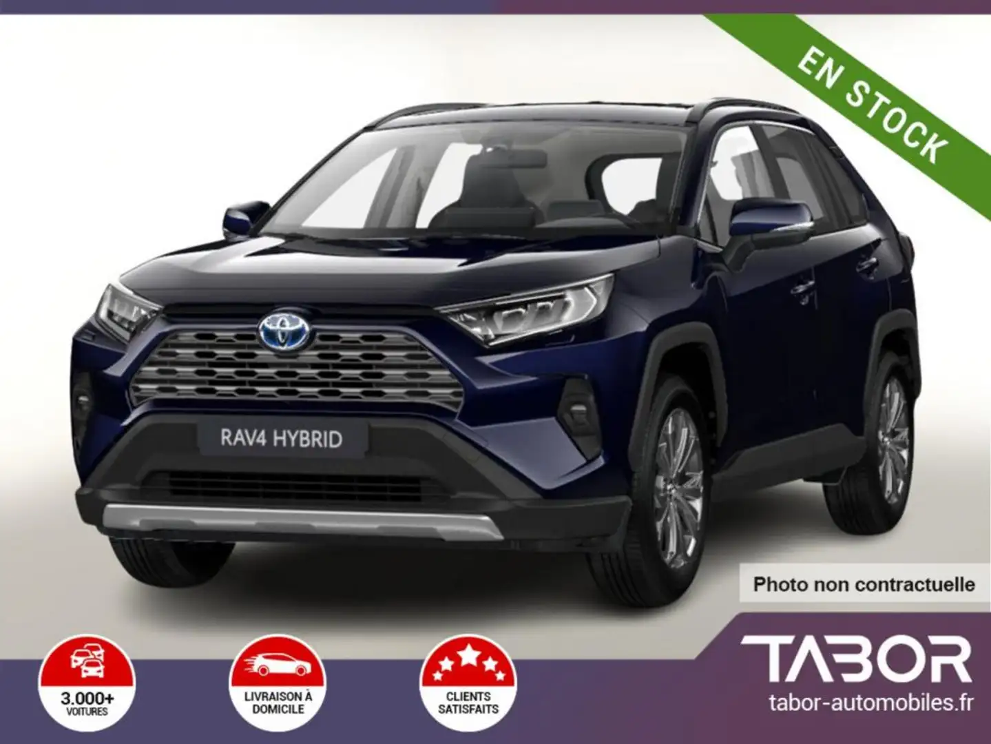 Toyota RAV 4 2.5 Hybrid 218 ECVT TeamD GPS Radar Bleu - 1