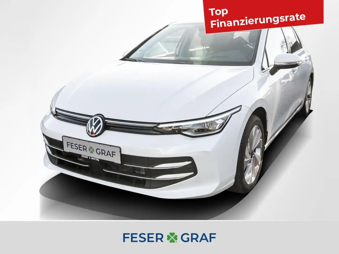 Volkswagen Golf VIII 1.5 TSI Style LED/NAVI/HUD/Kamera/Lenkhz. Weiß - 1