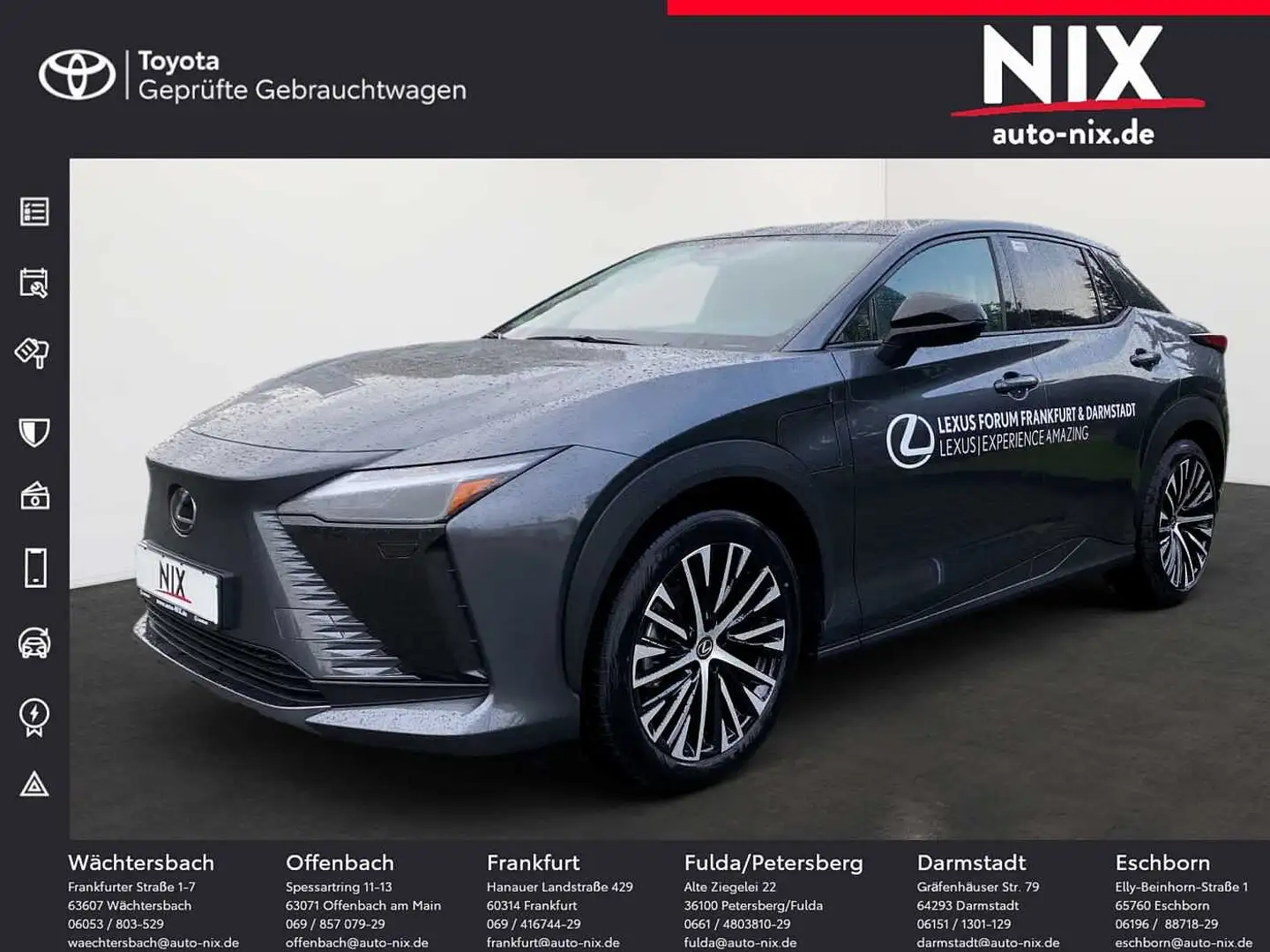 Lexus RZ 450e Launch Paket, PANO, LED, KLIMA, SHZ Gri - 1