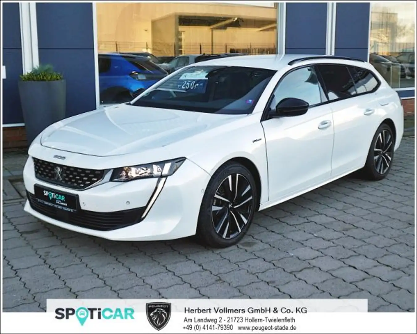 Peugeot 508 508 SW Plug-In Hybrid 225 e-EAT8 GT Abstandstempom Wit - 1