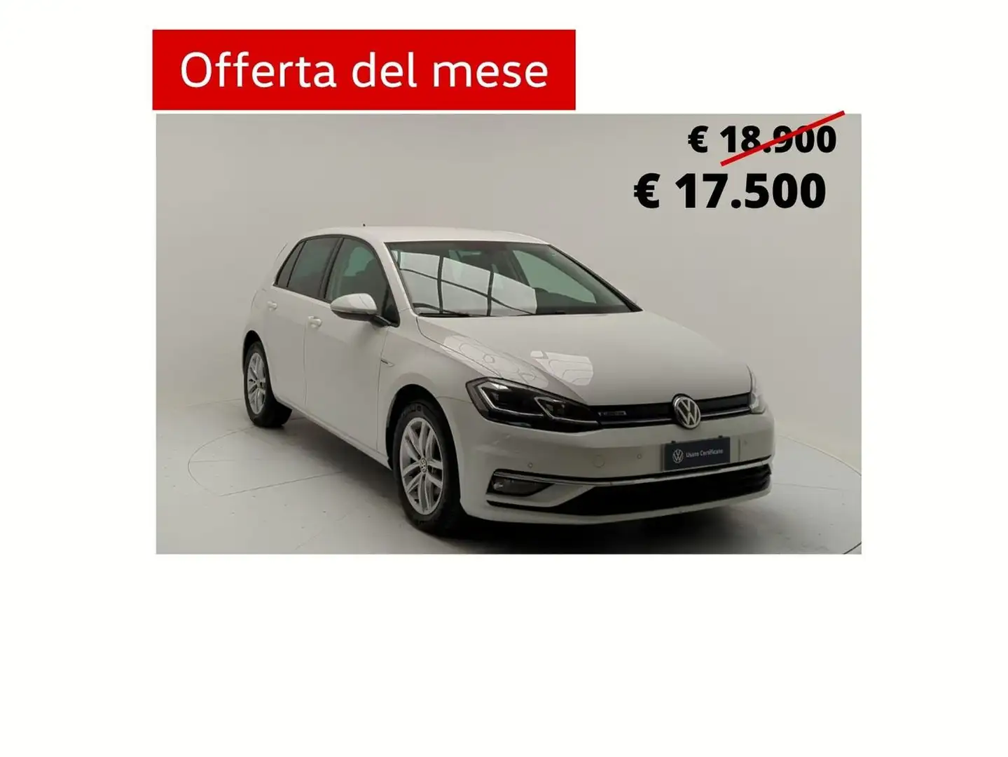 Volkswagen Golf 1.5 TGI 130CV DSG 5p. Executive BMT Bianco - 1