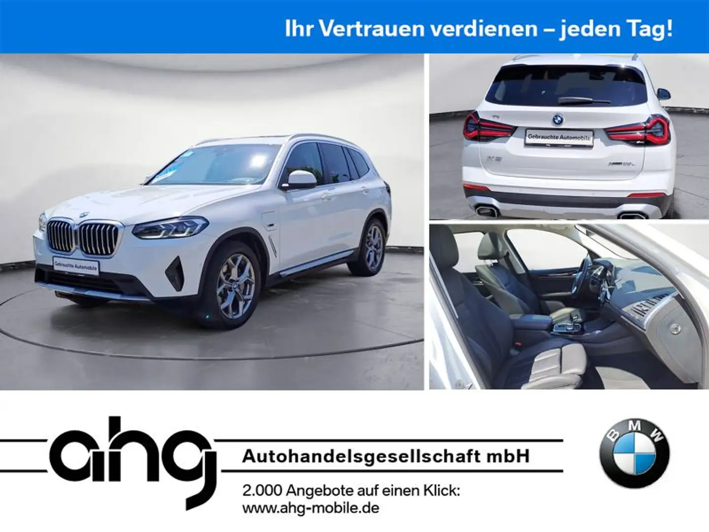 BMW X3 xDrive30e AT Innovationsp. Aut. Panorama AHK Weiß - 1