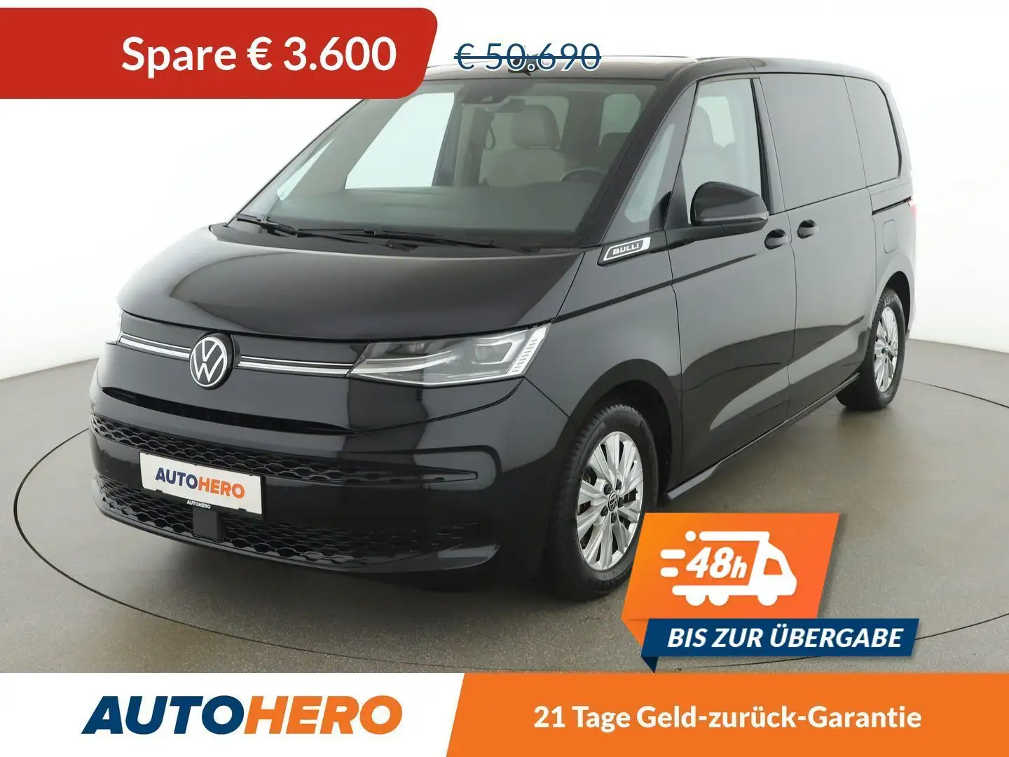 Volkswagen T7 Multivan 1.4 TSI eHybrid Life Aut. *LED*PDC*PANO*7-SZ*AHK* Schwarz - 1