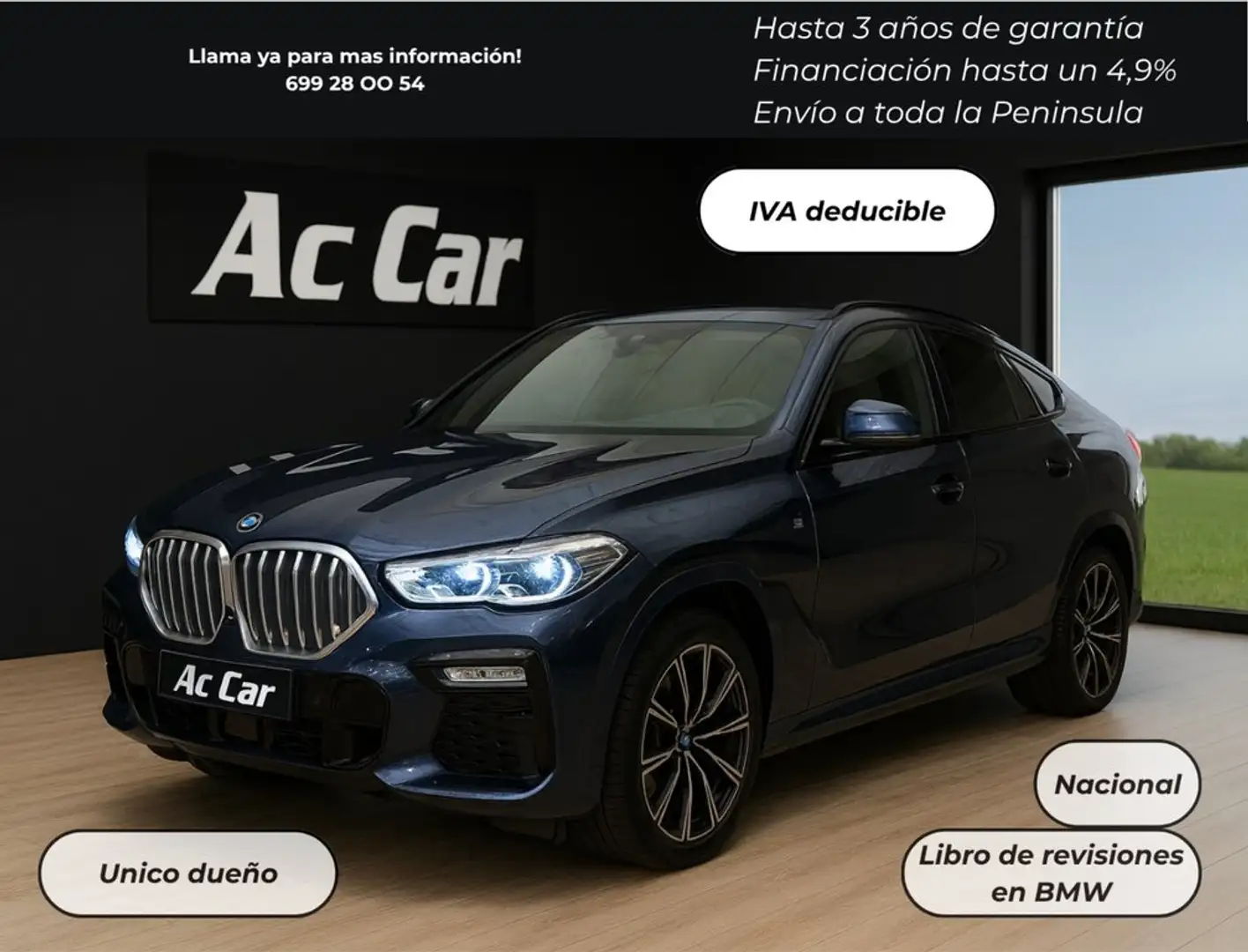 BMW X6 xDrive40i Azul - 1