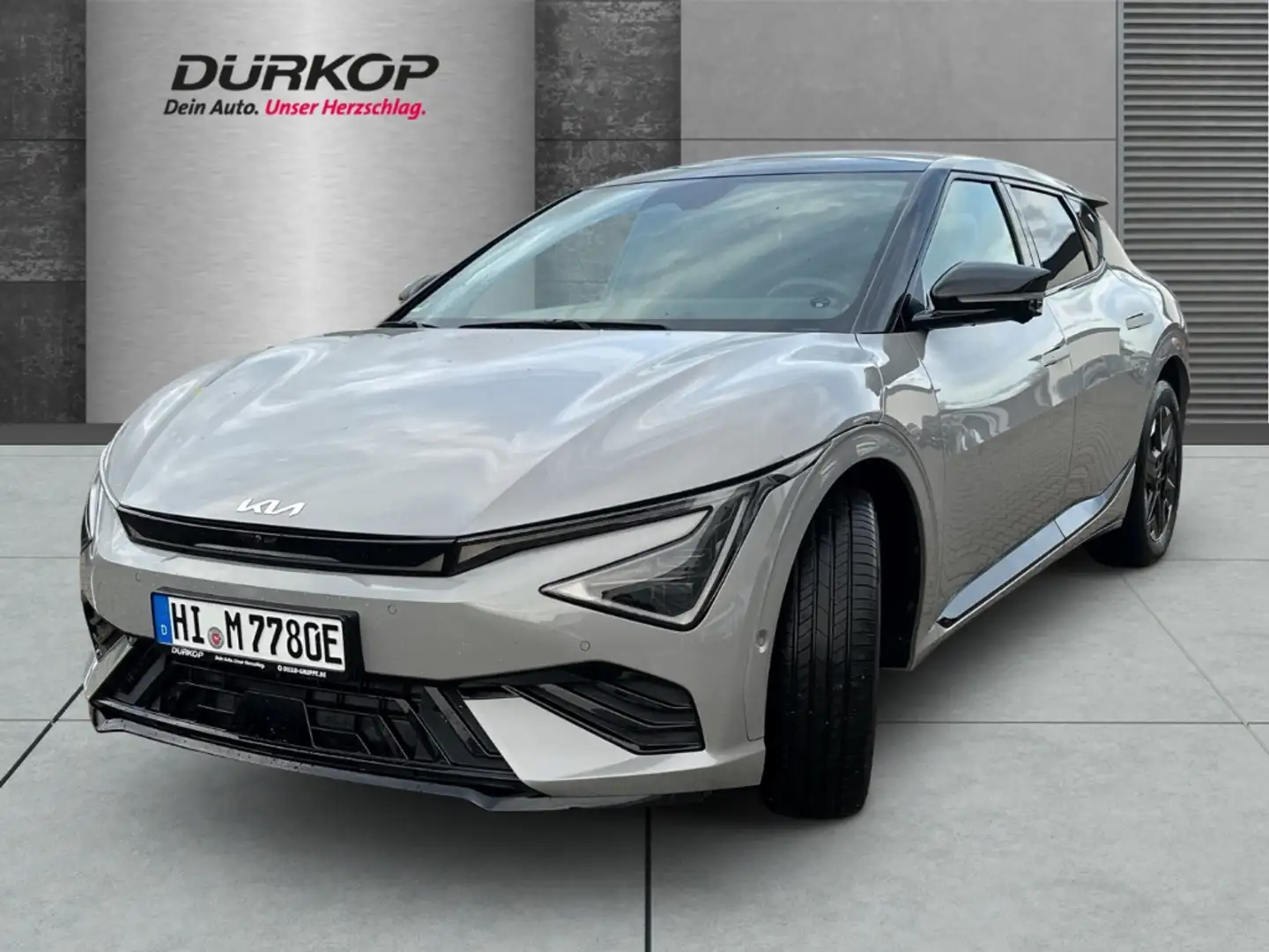 Kia EV6 GT-Line Allrad 84kWh El. Panodach Wärmepumpe Assis Grau - 1