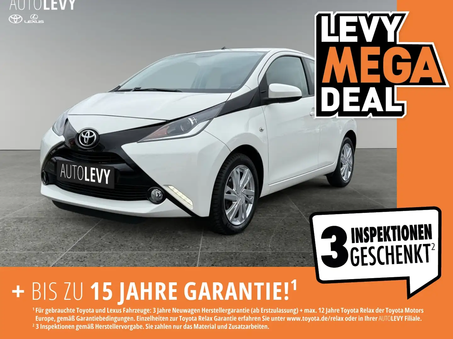 Toyota Aygo 1.0 X-PLAY TOUCH *LM*ALLWETTER*RFK* Weiß - 1
