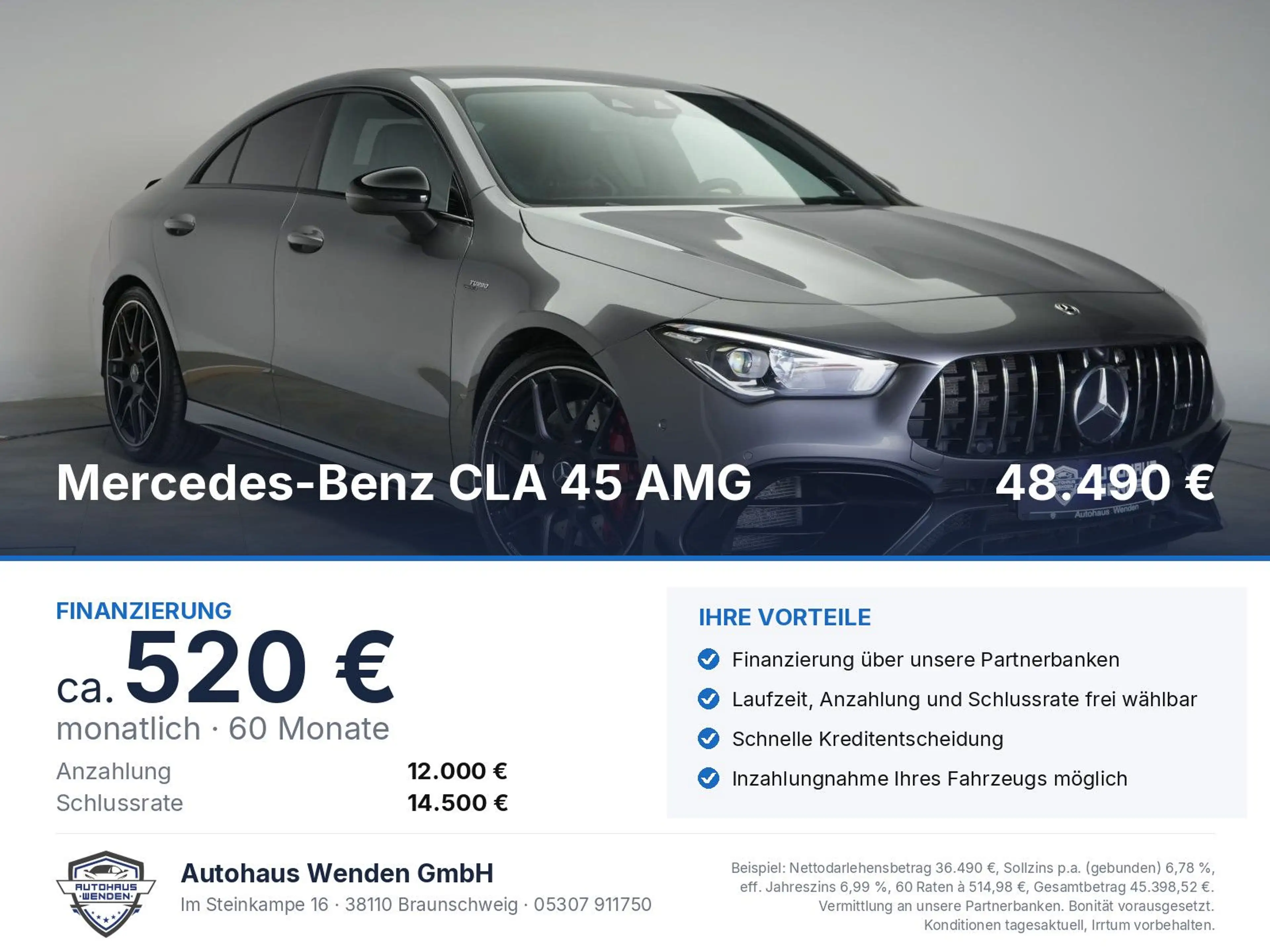 Mercedes-Benz CLA 45 AMG S 4Matic+ Speedshift 8G-DCT Perf.Sitz