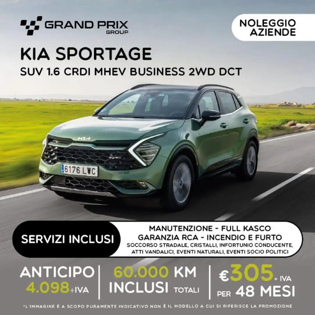 Kia Sportage NOLEGGIO LUNGO TERMINE 1.6 CRDi MHEV DCT Business Grigio - 1
