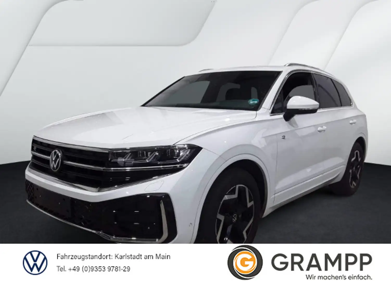 Volkswagen Touareg R-Line 3.0TDI +AHK+KAMERA+LUFT+ASSISTS+ Weiß - 1
