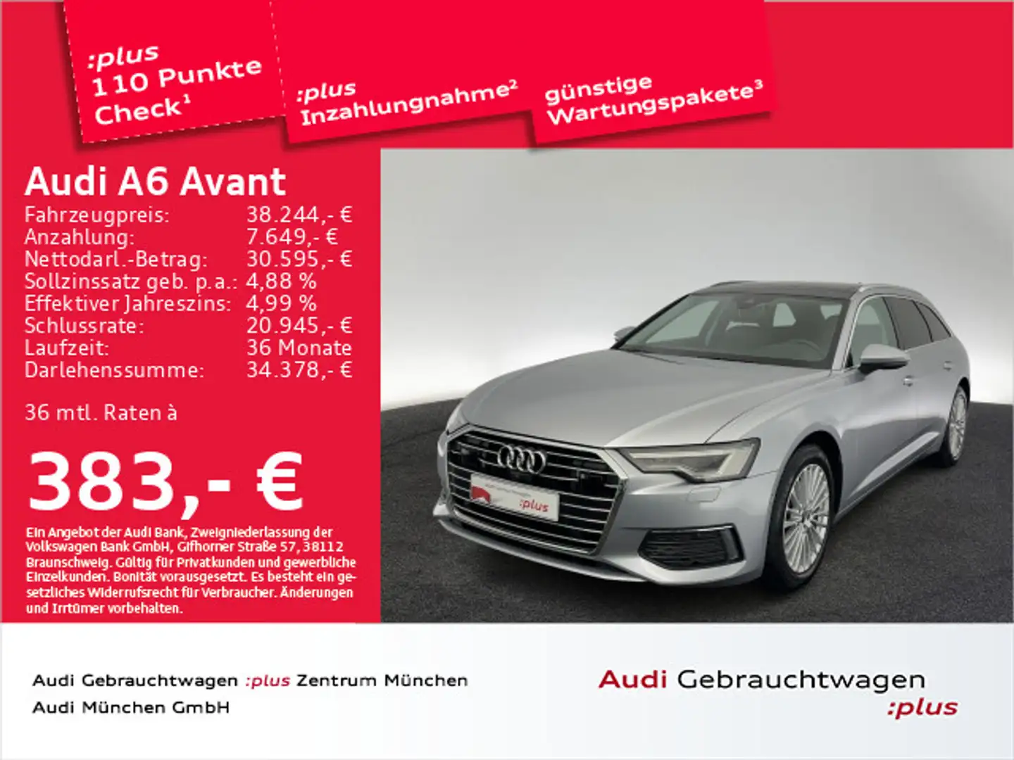 Audi A6 40 TDI S tronic design Pano/ACC/Matrix/ Argent - 1