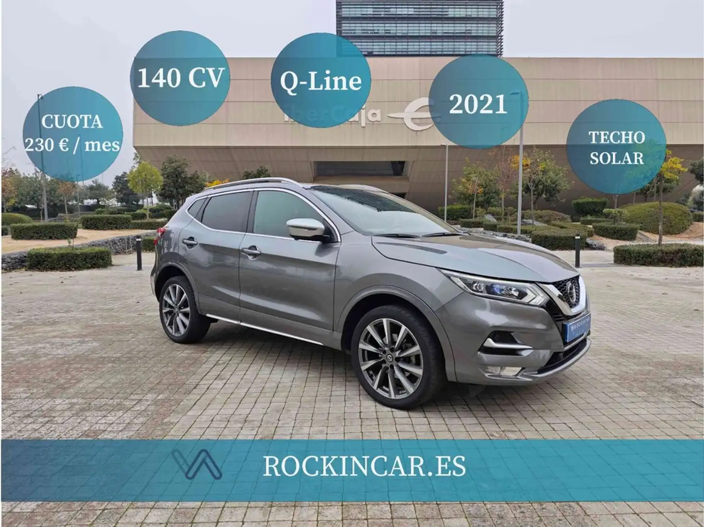 Nissan Qashqai DIG-T 103 kW (140 CV) E6D Q-LINE Gris - 1