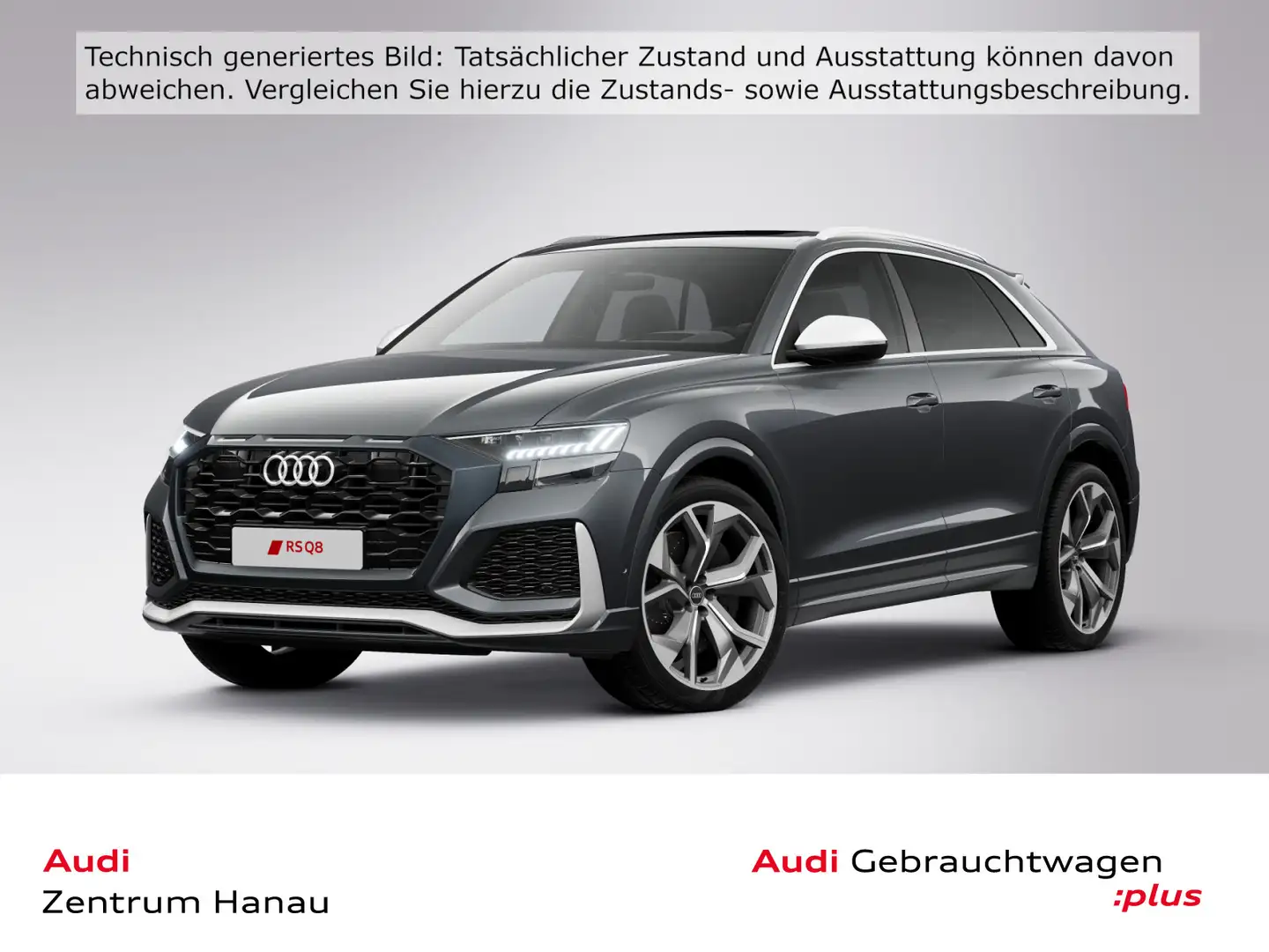 Audi RS Q8 *PANO*AHK*HD-MATRIX*B&O*RS-AGA*HUD*23ZOLL Grau - 1