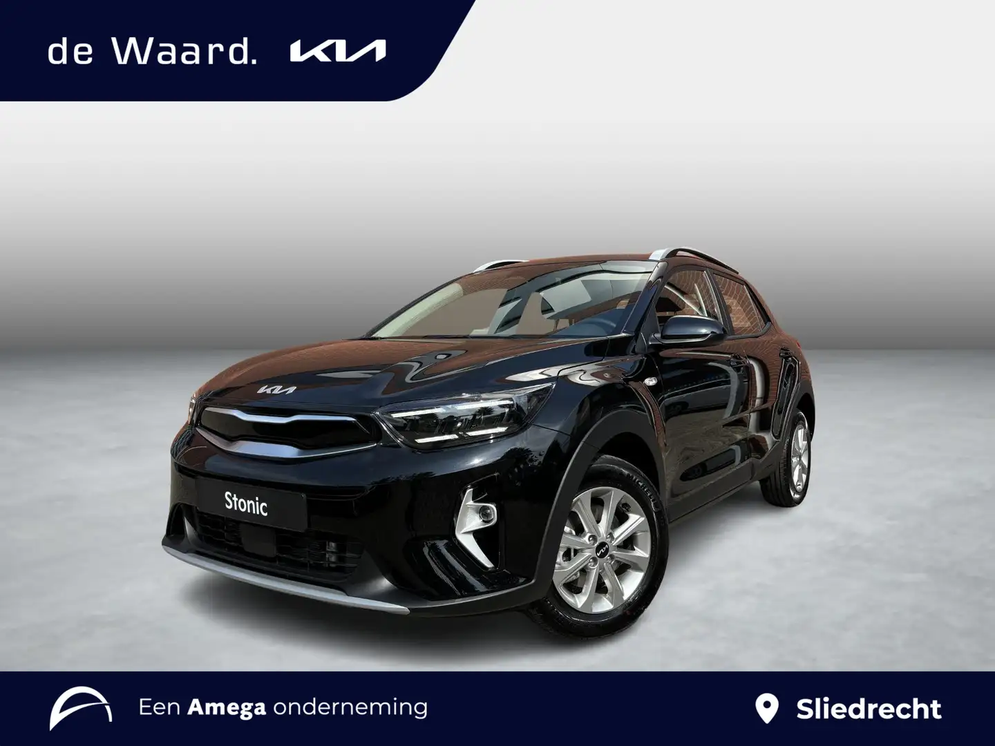 Kia Stonic 1.0 T-GDi MHEV DynamicLine | €2.000,- inruilvoorde Zwart - 1