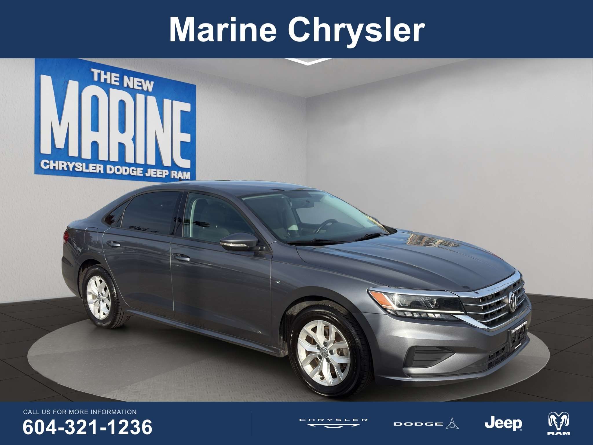 Gray 2020 Volkswagen Passat Sedan  6-Speed Automatic