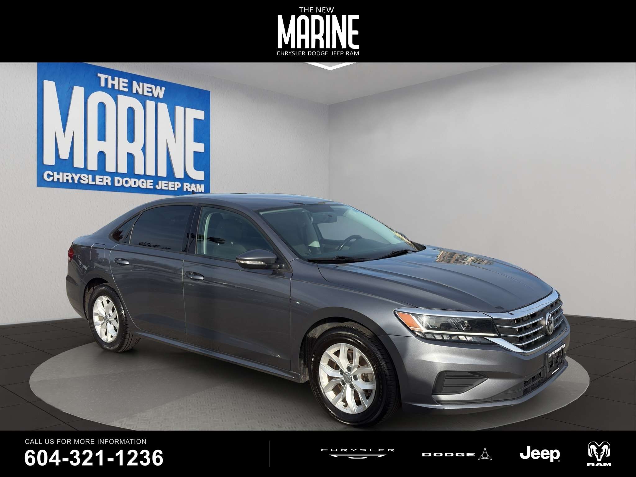 Gray 2020 Volkswagen Passat Sedan  6-Speed Automatic