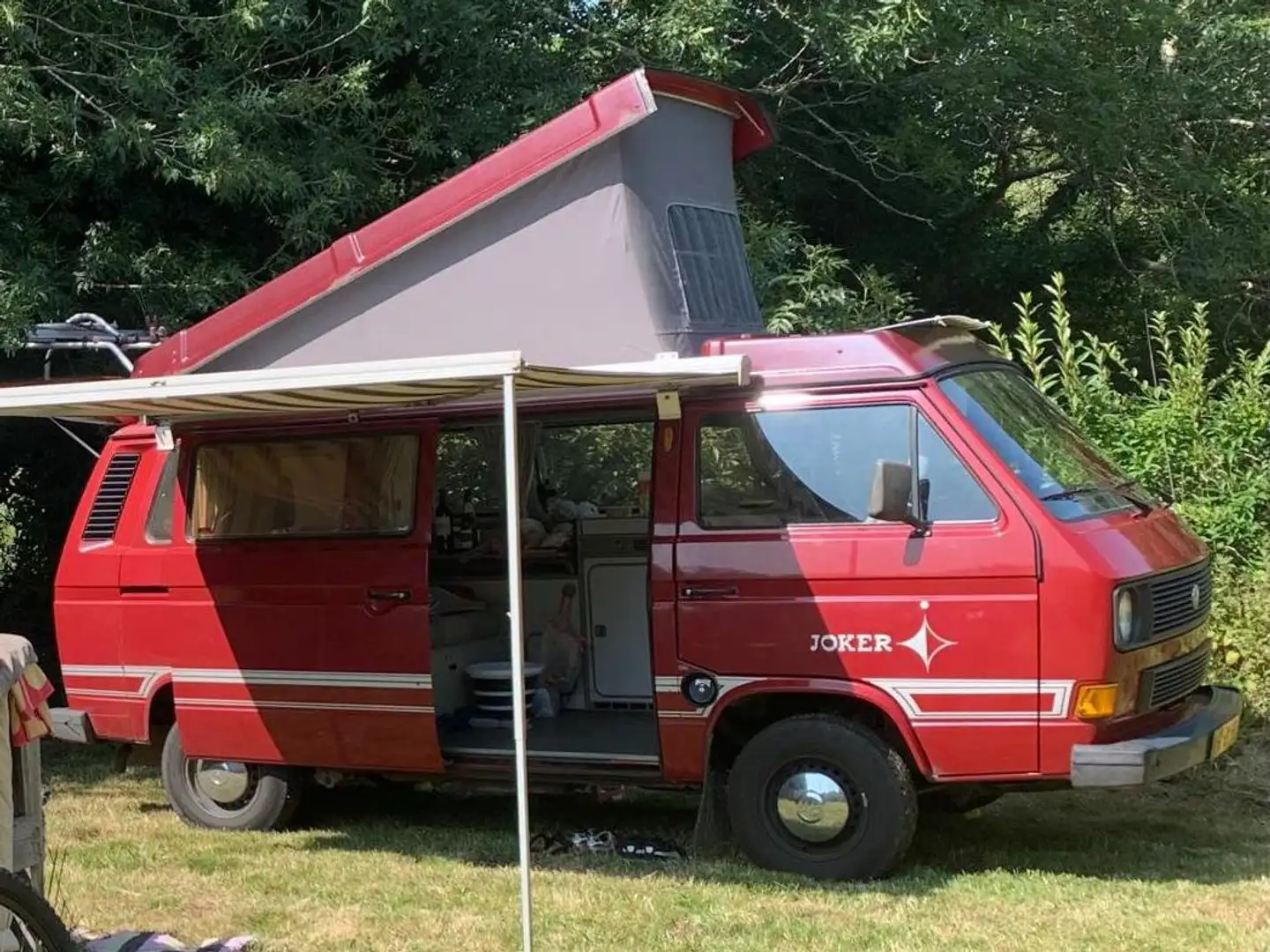 Volkswagen T3 T3 1.6 TD westfalia joker Rood - 1
