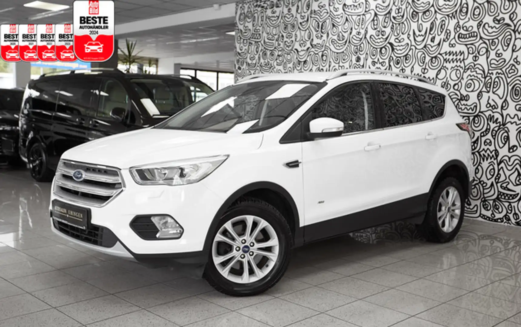 Ford Kuga 2-SITZ*CARGO*VAN*TITANIUM*AWD*AUTOM*NAV*AHK Weiß - 1