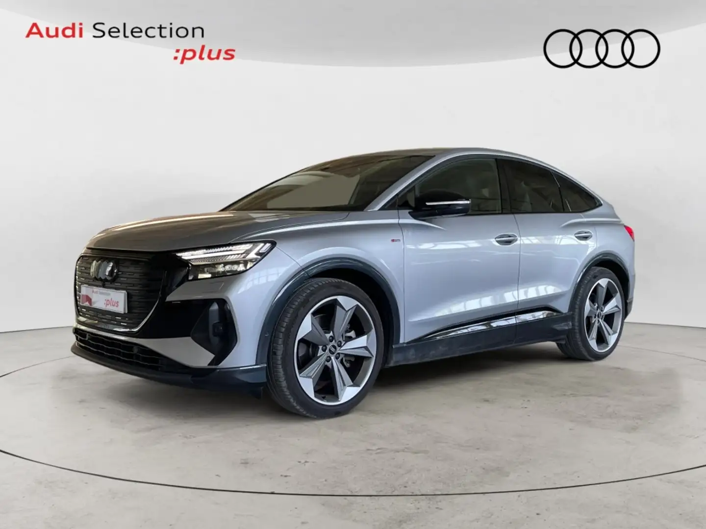 Audi Q4 e-tron Sportback 40 Black Line 82KWh Argent - 1