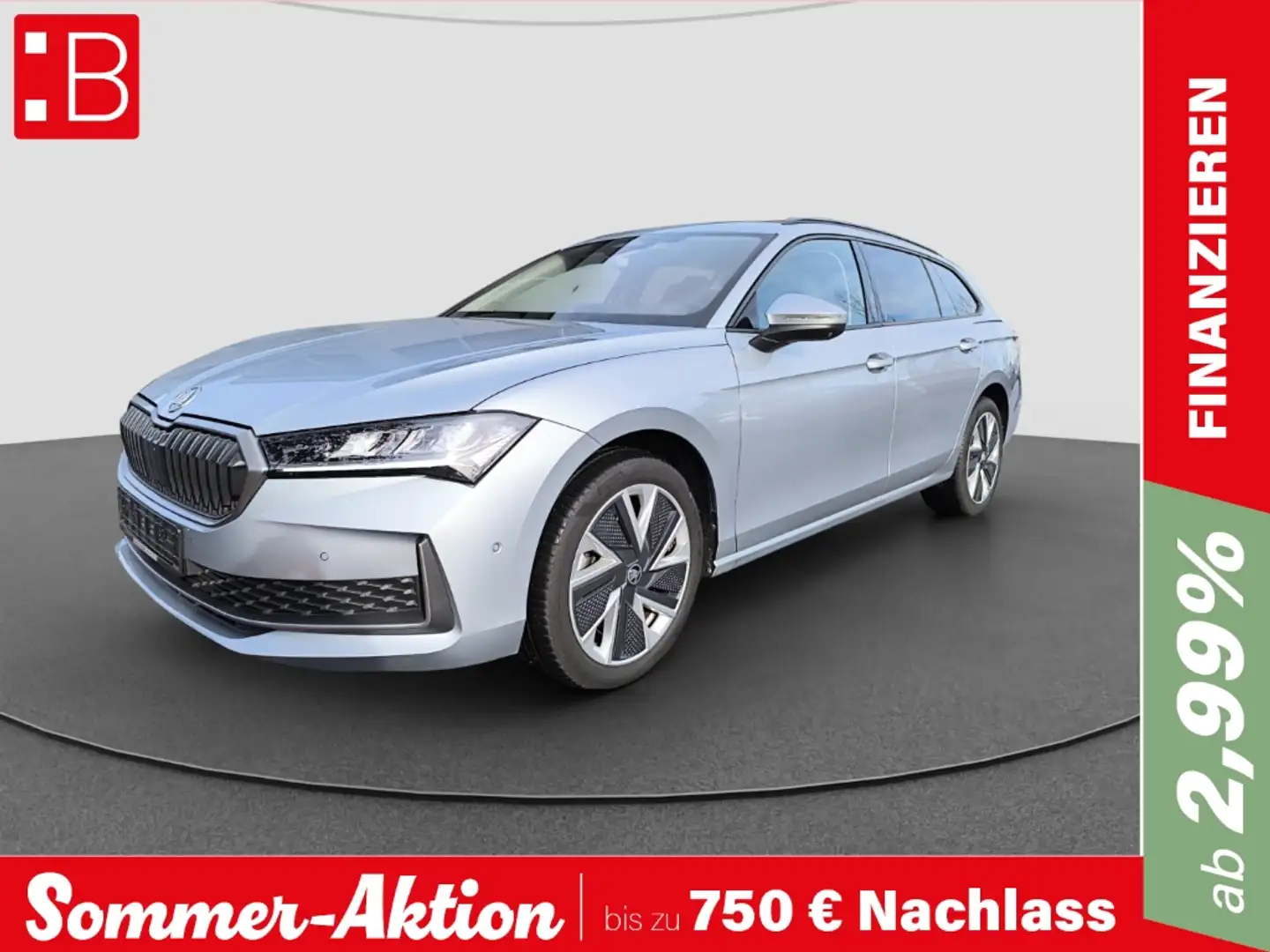 Skoda Superb Combi 2.0 TDI DSG Selection eHECK ACC PDC SH LED Silber - 1