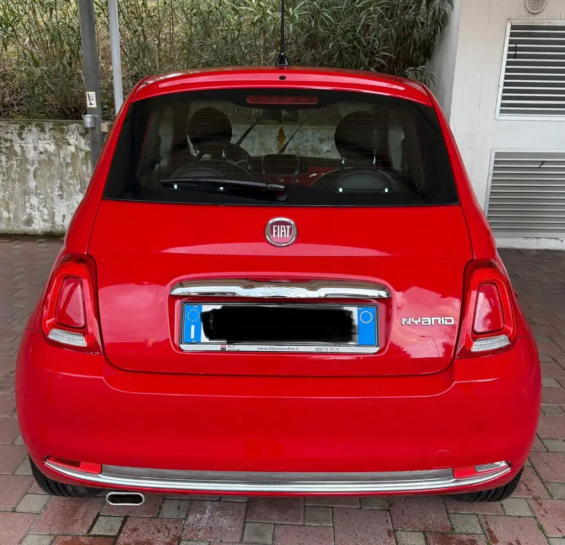 Fiat 500 500  1.0 hybrid Cult 70cv Rood - 2
