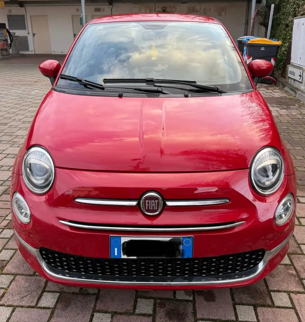 Fiat 500 500  1.0 hybrid Cult 70cv Rood - 1