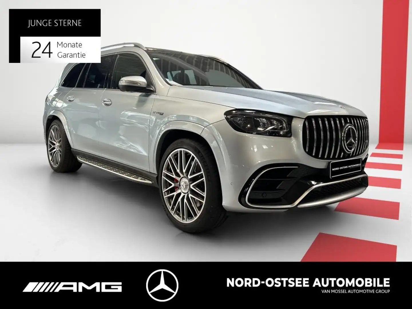 Mercedes-Benz GLS 63 AMG 4M  HUD AHK Pano Standhz Navi 7Sitze Zilver - 2