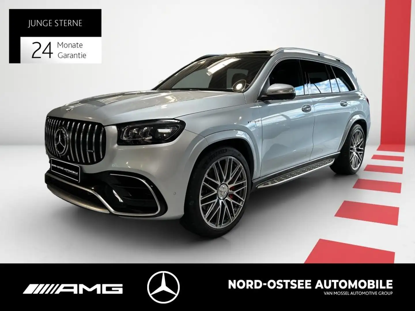 Mercedes-Benz GLS 63 AMG 4M  HUD AHK Pano Standhz Navi 7Sitze Zilver - 1