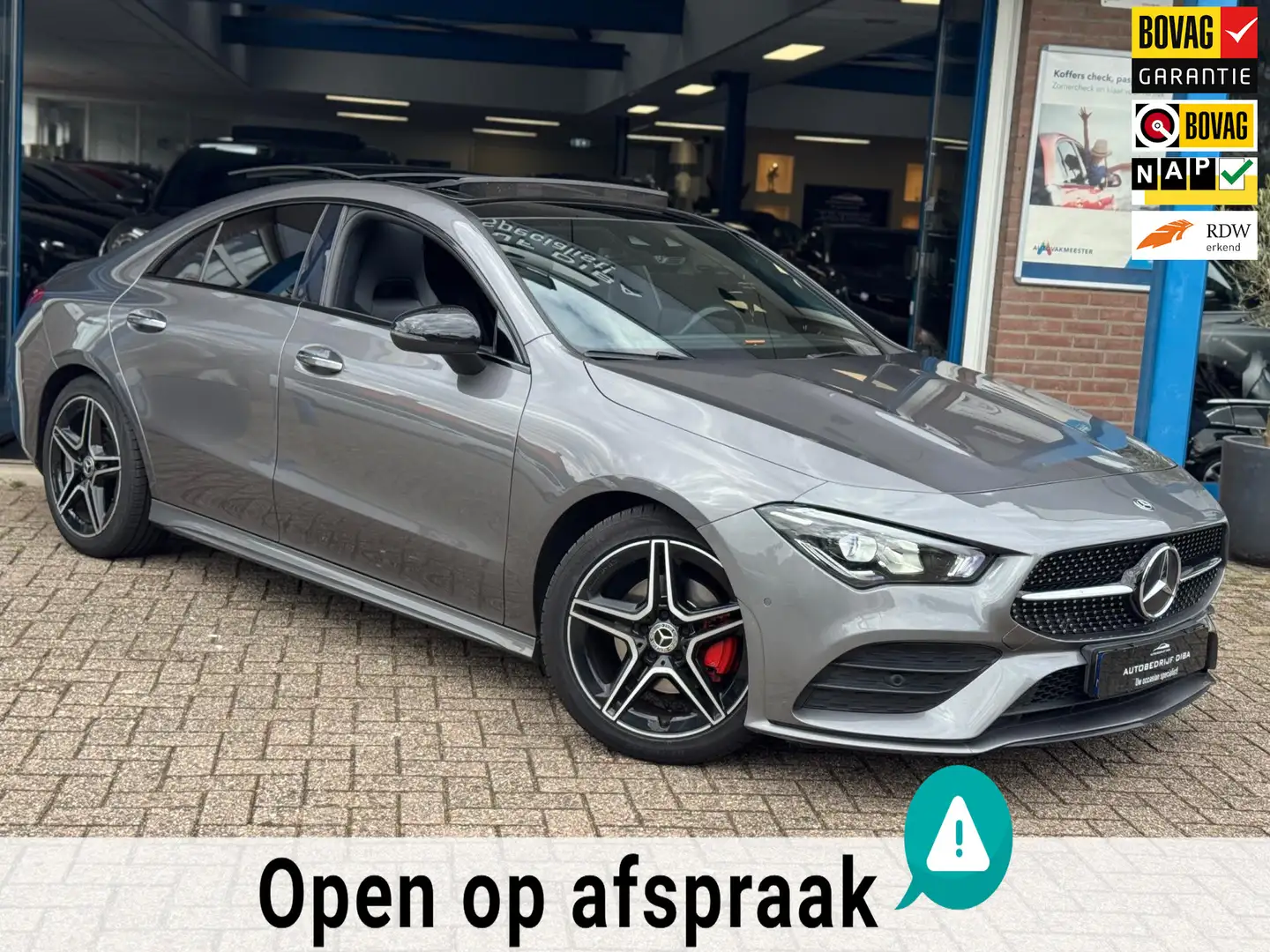 Mercedes-Benz CLA 180 d AMG 2019 AUT NAVI PANO Diesel Grijs - 1