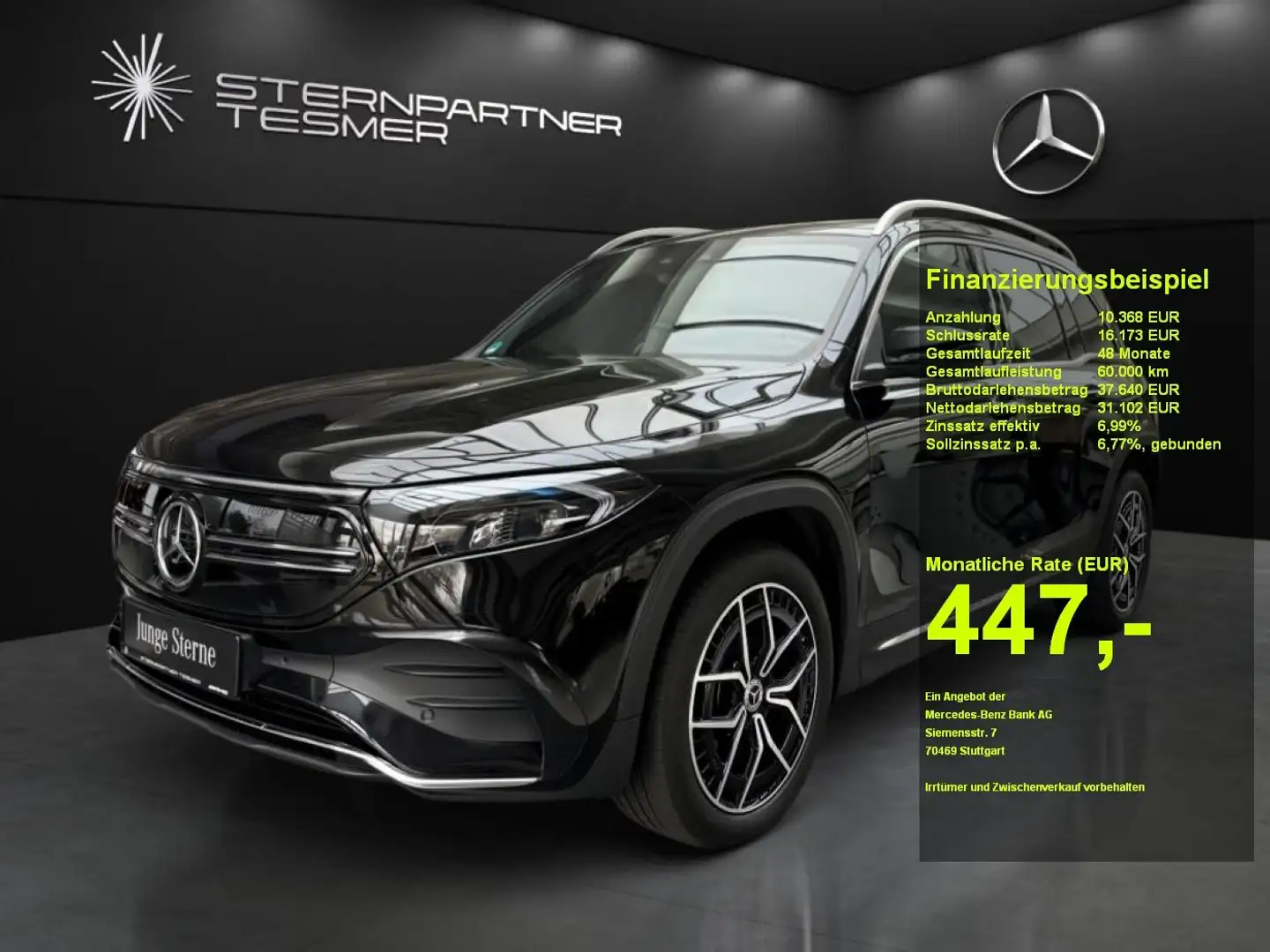 Mercedes-Benz EQB 250 AMG+PANO+BURM.+DISTR.+19''+NP:69.871,00 Noir - 1