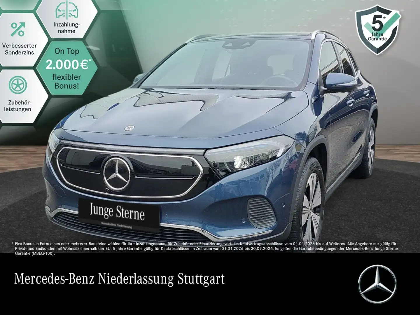 Mercedes-Benz EQA 250 PROG+ADVANCED+AHK+PANO+360+MEMORY Blau - 1