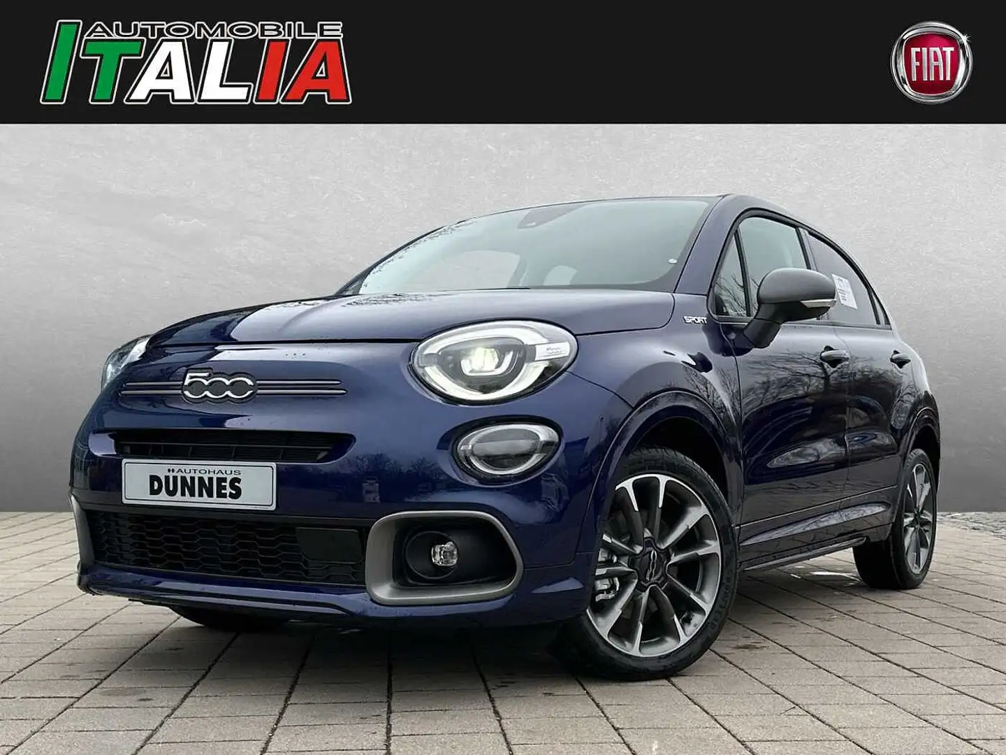 Fiat 500X Sport 1.5 GSE Hybrid MY23 Blau - 1