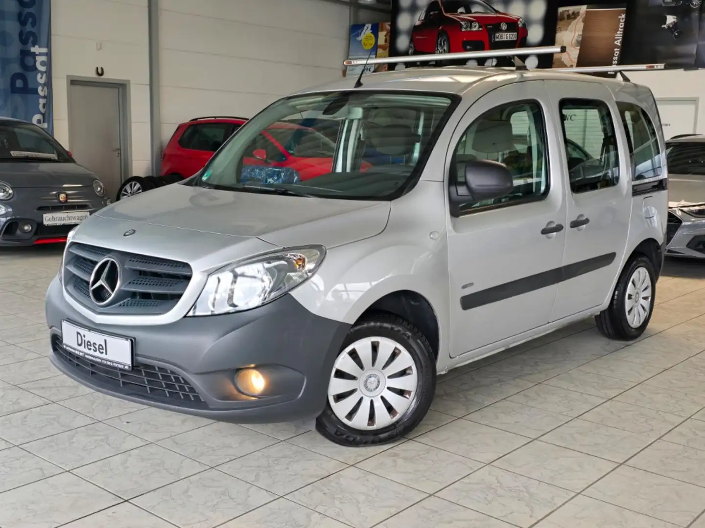 Mercedes-Benz Citan Kombi 108 CDI lang KLIMA SHZ PDC Argent - 1