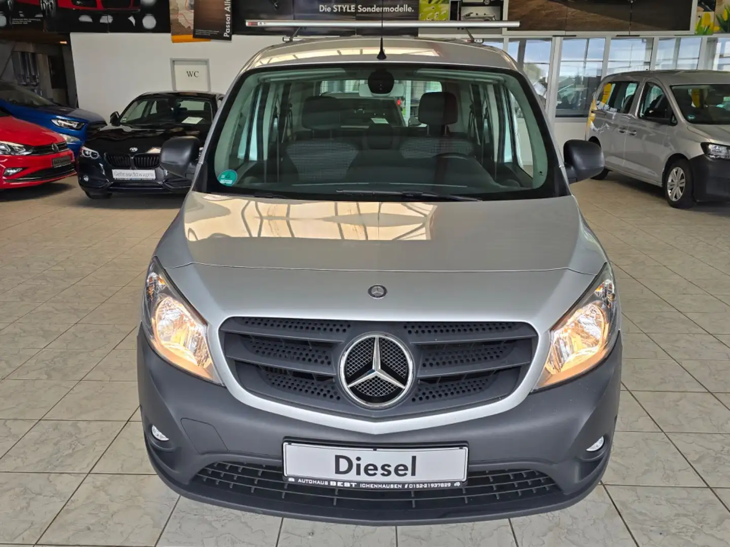 Mercedes-Benz Citan Kombi 108 CDI lang KLIMA SHZ PDC Argent - 2
