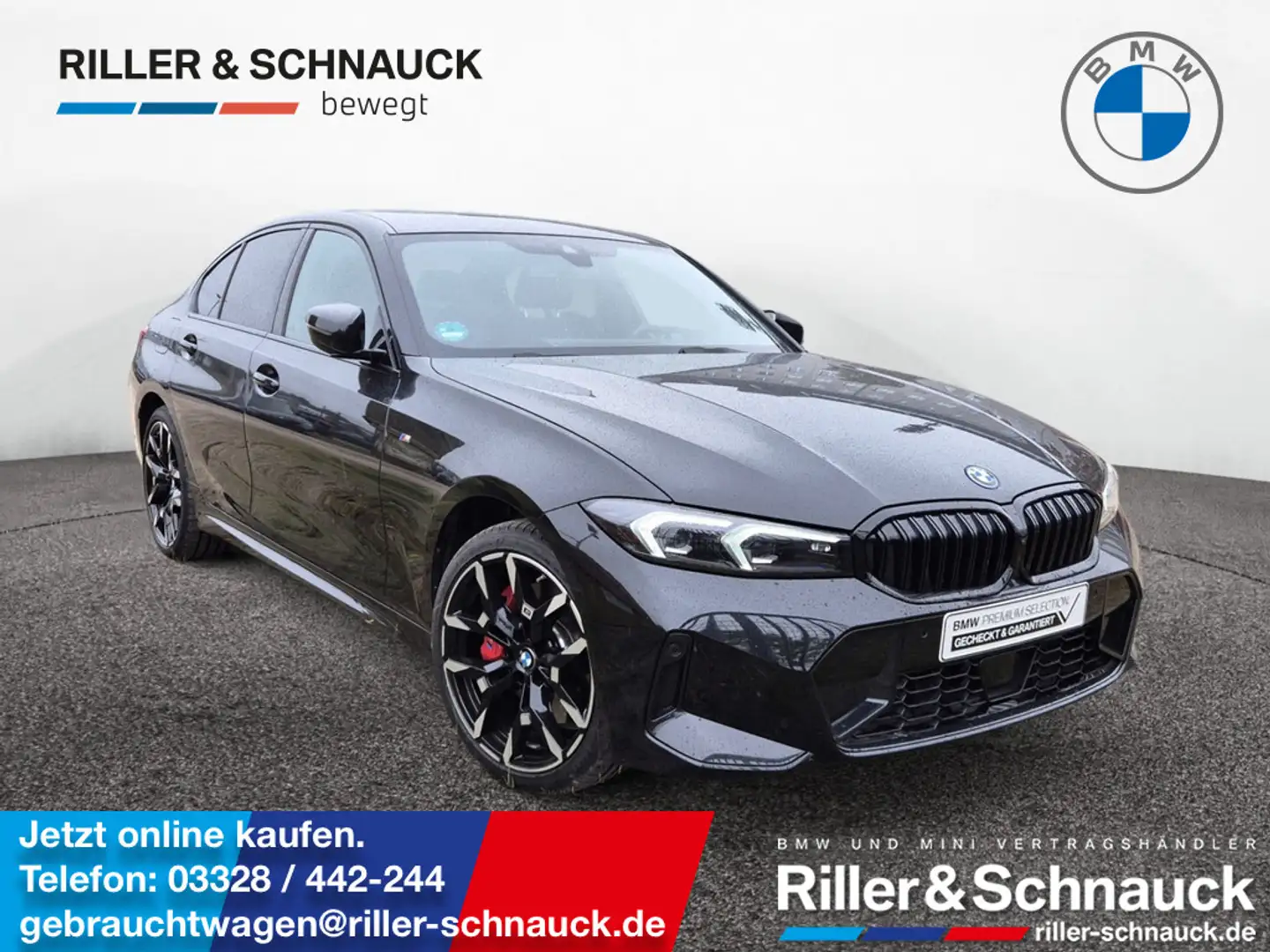 BMW 330 e M Sport Pro AHK+HUD+360°KAM+ACC+MEM Schwarz - 1
