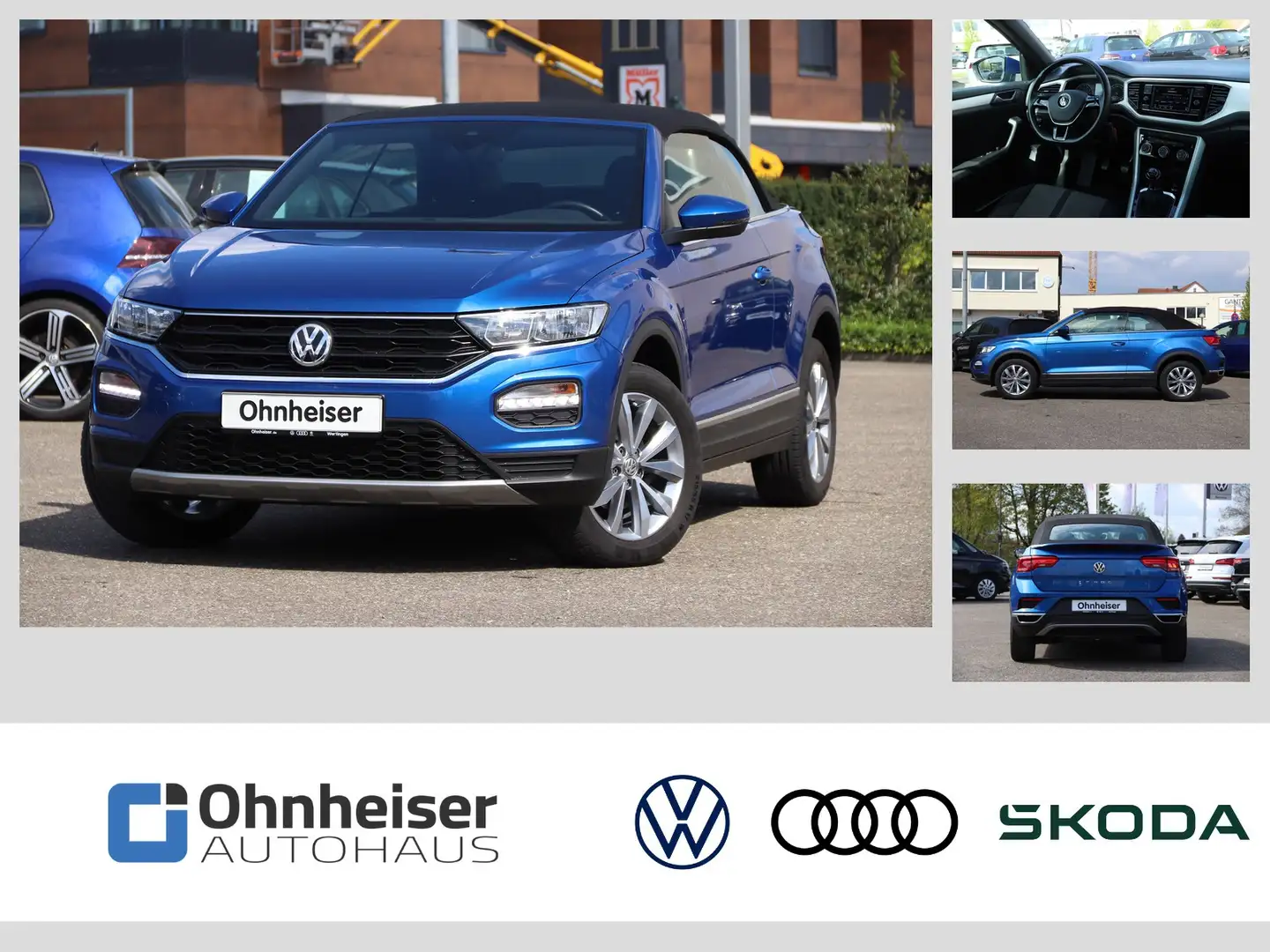 Volkswagen T-Roc Cabriolet 1.0 TSI Style AHK*Lane.Ass*Front.A Blue - 1